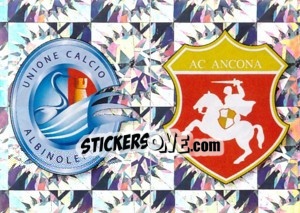 Sticker SCUDETTO (AlbinoLeffe - Ancona) - Calciatori 2009-2010 - Panini