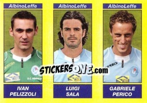 Sticker IVAN PELIZZOLI / LUIGI SALA / GABRIELE PERICO - Calciatori 2009-2010 n. 495 - Panini