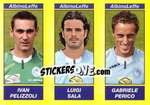 Figurina IVAN PELIZZOLI / LUIGI SALA / GABRIELE PERICO - Calciatori 2009-2010 - Panini