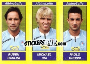 Sticker Ruben Garlini / Michael Cia / Paolo Grossi - Calciatori 2009-2010 n. 497 - Panini
