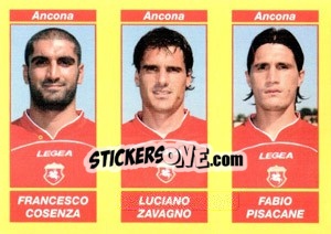 Figurina FRANCESCO COSENZA / LUCIANO ZAVAGNO / FABIO PISACANE - Calciatori 2009-2010 - Panini