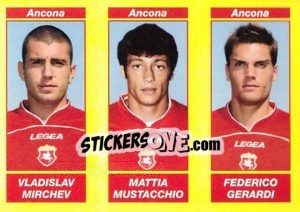 Sticker Vladislav Mirchev / Mattia Mustacchio / Federico Gerardi - Calciatori 2009-2010 n. 506 - Panini