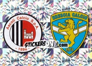 Sticker SCUDETTO (Ascoli - Brescia) - Calciatori 2009-2010 - Panini