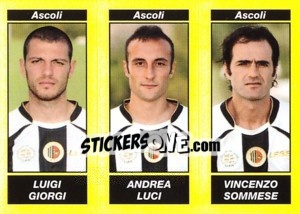 Sticker Luigi Giorgi / Andrea Luci / Vincenzo Sommese - Calciatori 2009-2010 - Panini
