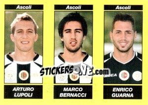 Sticker Arturo Lupoli / Marco Bernacci / Enrico Guarna - Calciatori 2009-2010 n. 515 - Panini