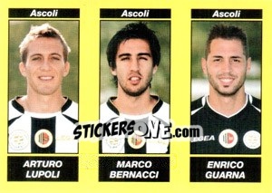 Sticker Arturo Lupoli / Marco Bernacci / Enrico Guarna - Calciatori 2009-2010 - Panini