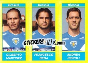 Cromo Gilberto Martinez / Francesco Bega / Andrea Rispoli - Calciatori 2009-2010 - Panini