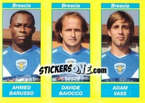 Sticker Ahmed Barusso / Davide Baiocco / Adam Vass - Calciatori 2009-2010 n. 520 - Panini