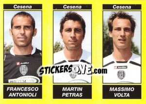 Figurina FRANCESCO ANTONIOLI / MARTIN PETRAS / MASSIMO VOLTA - Calciatori 2009-2010 - Panini