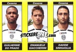 Sticker Guilherme Do Prado / Emanuele Giaccherini / Davide Sinigaglia - Calciatori 2009-2010 - Panini