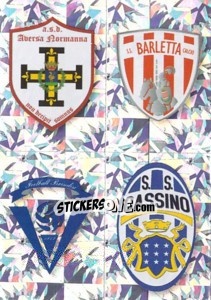 Sticker SCUDETTO (Aversa Normanna - Barletta - Brindisi - Cassino) - Calciatori 2009-2010 n. 694 - Panini