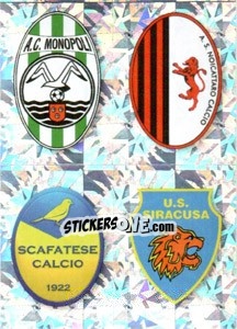 Figurina SCUDETTO (Monopoli - Noicattaro - Scafatese - Siracusa)