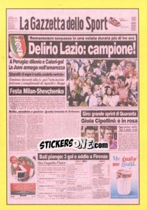 Cromo LAZIO : 15 maggio 2000 - Calciatori 2009-2010 - Panini