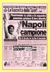 Figurina NAPOLI : 11 maggio 1987