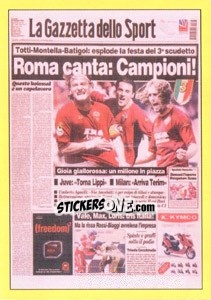 Sticker ROMA : 18 giugno 2001