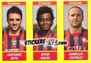 Sticker ANTONIO ZITO / AYUB DAUD / ANIELLO CUTOLO - Calciatori 2009-2010 - Panini