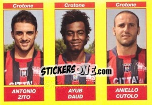 Sticker ANTONIO ZITO / AYUB DAUD / ANIELLO CUTOLO - Calciatori 2009-2010 n. 544 - Panini