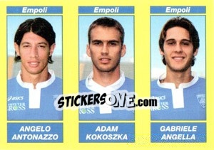 Sticker Angelo Antonazzo / Adam Kokoszka / Gabriele Angella - Calciatori 2009-2010 - Panini