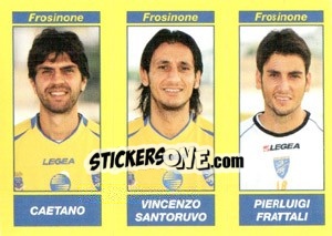 Sticker Caetano / Vincenzo Santoruvo / Pierluigi Frattali - Calciatori 2009-2010 n. 560 - Panini
