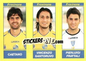 Cromo Caetano / Vincenzo Santoruvo / Pierluigi Frattali - Calciatori 2009-2010 - Panini