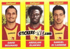 Cromo DAVID MOUNARD / ABDULAHI ELIAKWU / SAMUEL DI CARMINE - Calciatori 2009-2010 - Panini