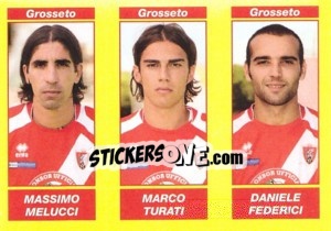 Cromo Massimo Melucci / Marco Turati / Daniele Federici - Calciatori 2009-2010 - Panini