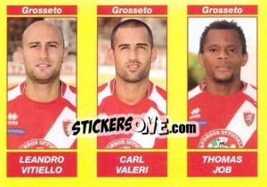 Sticker Leandro Vitiello / Carl Valeri / Thomas Job - Calciatori 2009-2010 n. 573 - Panini