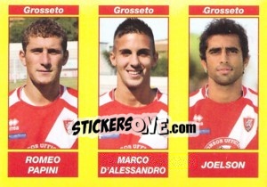 Figurina Romeo Papini / Marco D'Alessandro / Joelson - Calciatori 2009-2010 - Panini