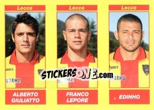 Sticker ALBERTO GIULIATTO / FRANCO LEPORE / EDINHO - Calciatori 2009-2010 n. 579 - Panini