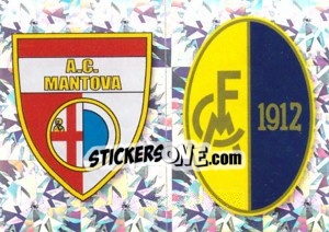 Sticker SCUDETTO (Mantova - Modena) - Calciatori 2009-2010 n. 583 - Panini