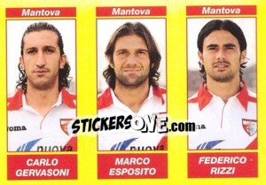 Sticker Carlo Gervasoni / Marco Esposito / Federico Rizzi - Calciatori 2009-2010 n. 586 - Panini