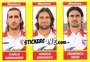 Figurina Carlo Gervasoni / Marco Esposito / Federico Rizzi - Calciatori 2009-2010 - Panini