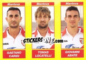 Sticker GAETANO CARIDI / TOMAS LOCATELLI / GIOVANNI ABATE - Calciatori 2009-2010 n. 589 - Panini