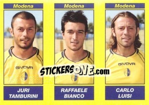 Sticker Juri Tamburini / Raffaele Bianco / Carlo Luisi - Calciatori 2009-2010 - Panini