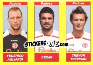 Sticker Federico Agliardi / Cesar / Trevor Trevisan - Calciatori 2009-2010 n. 600 - Panini