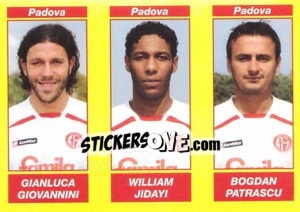 Figurina GIANLUCA GIOVANNINI / WILLIAM JIDAYI / BOGDAN PATRASCU - Calciatori 2009-2010 - Panini