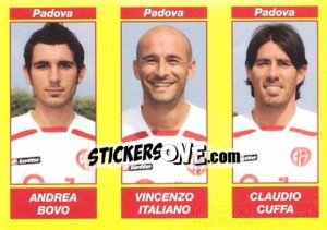 Sticker ANDREA BOVO / VINCENZO ITALIANO / CLAUDIO CUFFA - Calciatori 2009-2010 n. 603 - Panini