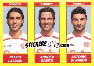 Sticker Flavio Lazzari / Andrea Rabito / Antonio Di Nardo - Calciatori 2009-2010 n. 604 - Panini