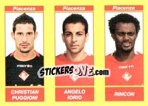 Sticker CHRISTIAN PUGGIONI / ANGELO IORIO / RINCON - Calciatori 2009-2010 n. 607 - Panini