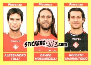Sticker ALESSANDRO TULLI / DAVIDE MOSCARDELLI / ROBERTO MAURANTONIO - Calciatori 2009-2010 n. 612 - Panini