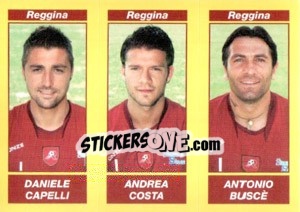 Sticker DANIELE CAPELLI / ANDREA COSTA / ANTONIO BUSCè - Calciatori 2009-2010 n. 616 - Panini