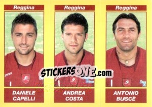 Sticker DANIELE CAPELLI / ANDREA COSTA / ANTONIO BUSCè - Calciatori 2009-2010 - Panini