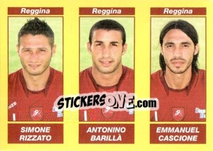 Figurina Simone Rizzato / Antonino Barillà / Emmanuel Cascione - Calciatori 2009-2010 - Panini