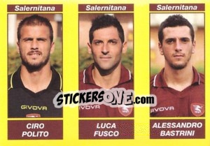 Sticker CIRO POLITO / LUCA FUSCO / ALESSANDRO BASTRINI - Calciatori 2009-2010 - Panini
