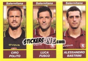 Sticker CIRO POLITO / LUCA FUSCO / ALESSANDRO BASTRINI - Calciatori 2009-2010 n. 622 - Panini