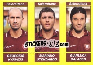 Sticker Georgios Kyriazis / Mariano Stendardo / Gianluca Galasso - Calciatori 2009-2010 - Panini