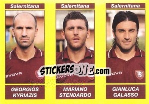 Sticker Georgios Kyriazis / Mariano Stendardo / Gianluca Galasso - Calciatori 2009-2010 n. 623 - Panini