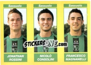 Sticker Jonathan Rossini / Nicolò Consolini / Francesco Magnanelli - Calciatori 2009-2010 - Panini