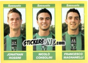 Sticker Jonathan Rossini / Nicolò Consolini / Francesco Magnanelli - Calciatori 2009-2010 n. 632 - Panini