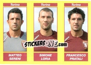 Figurina MATTEO SERENI / SIMONE LORIA / FRANCESCO PRATALI - Calciatori 2009-2010 - Panini